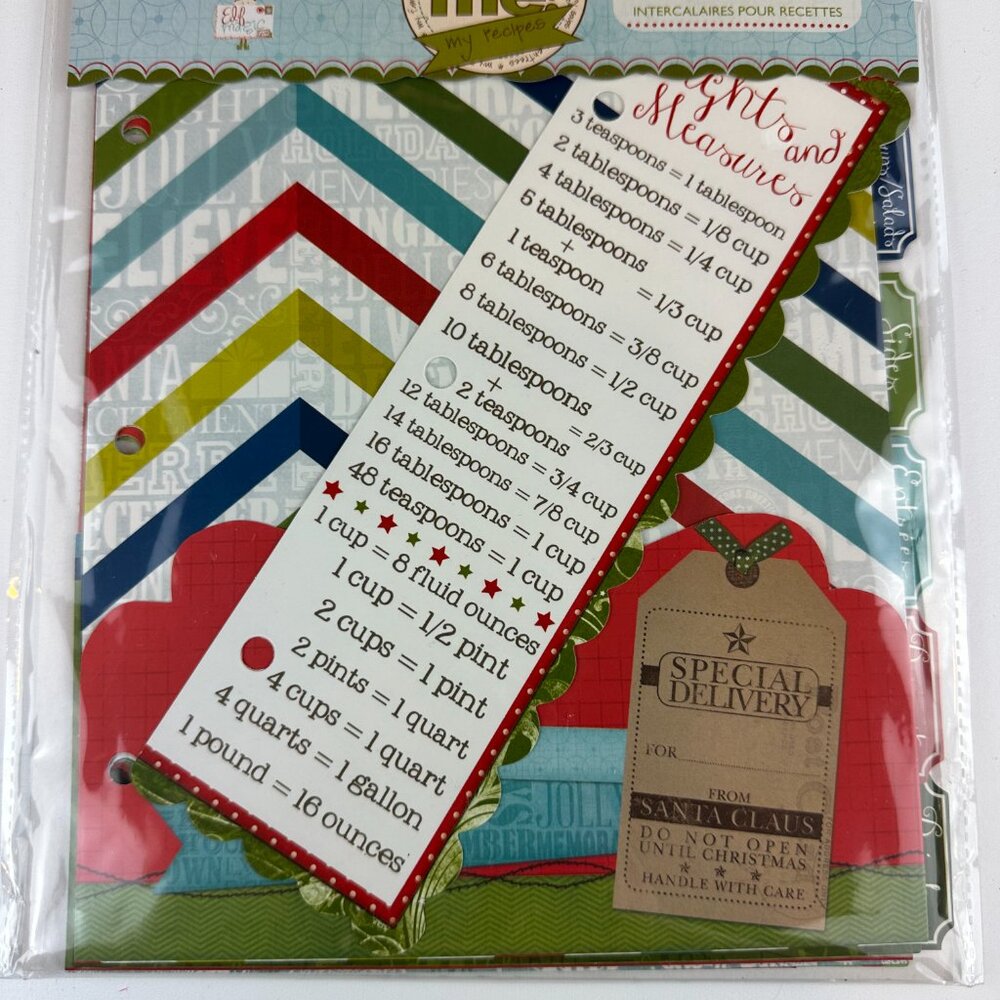 *NEW* BoBunny MiscMe! Elf Magic Recipe Dividers